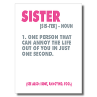 Sister Noun Card